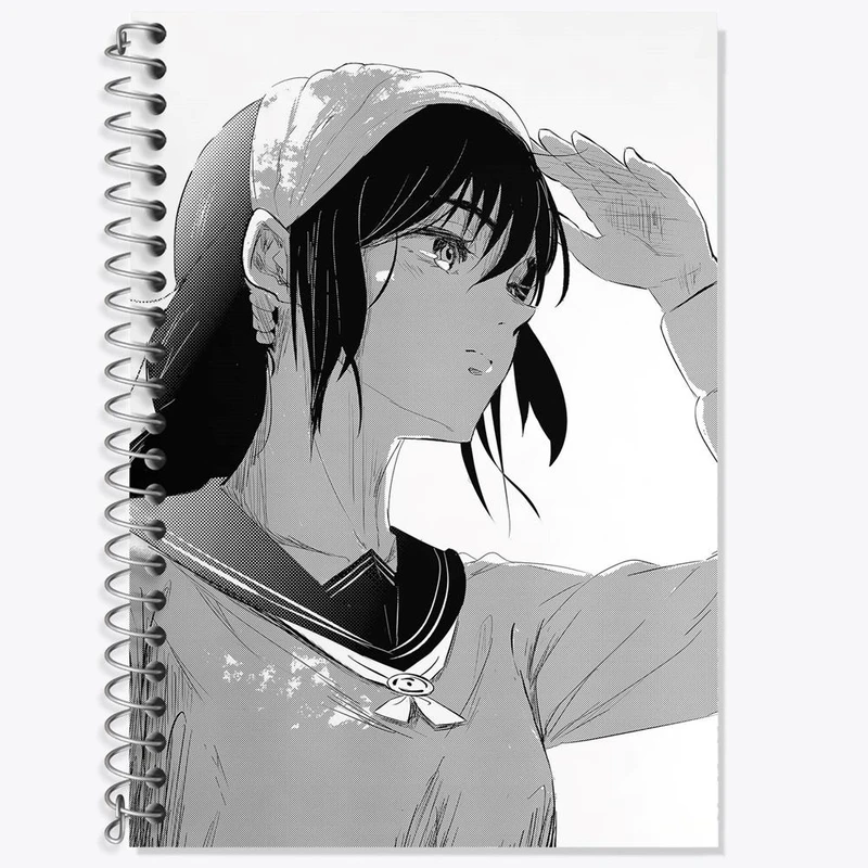 دفتر زبان 50 برگ خندالو مدل دو خط طرح ریکو آمانای انیمه جوجوتسو کایزن Jujutsu Kaisen کد 30171