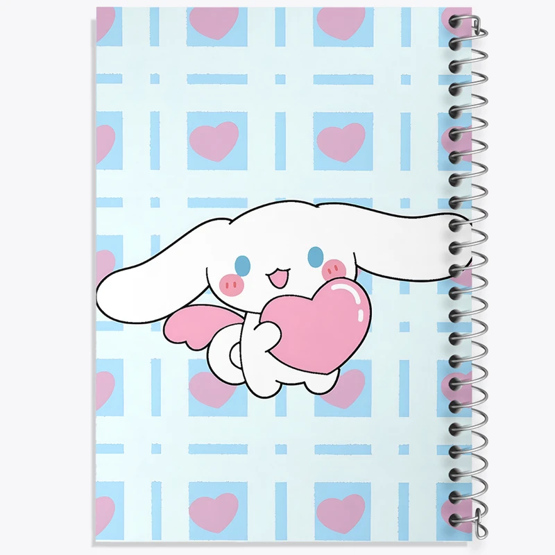 دفتر شطرنجی 50 برگ خندالو طرح سینامونرول هلو کیتی کد N4815