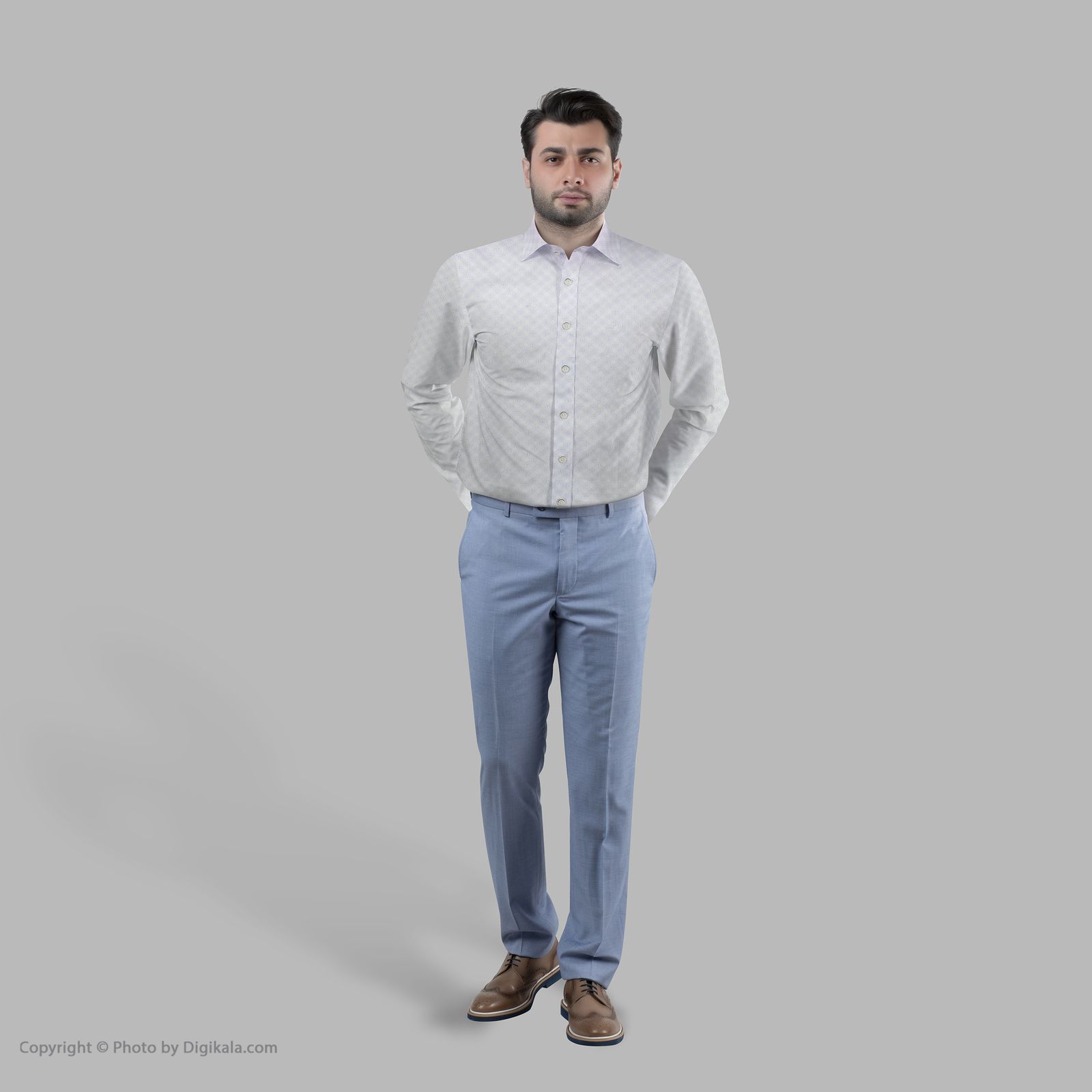 پیراهن آستین بلند مردانه ال سی من مدل 02181061-002 -  - 2