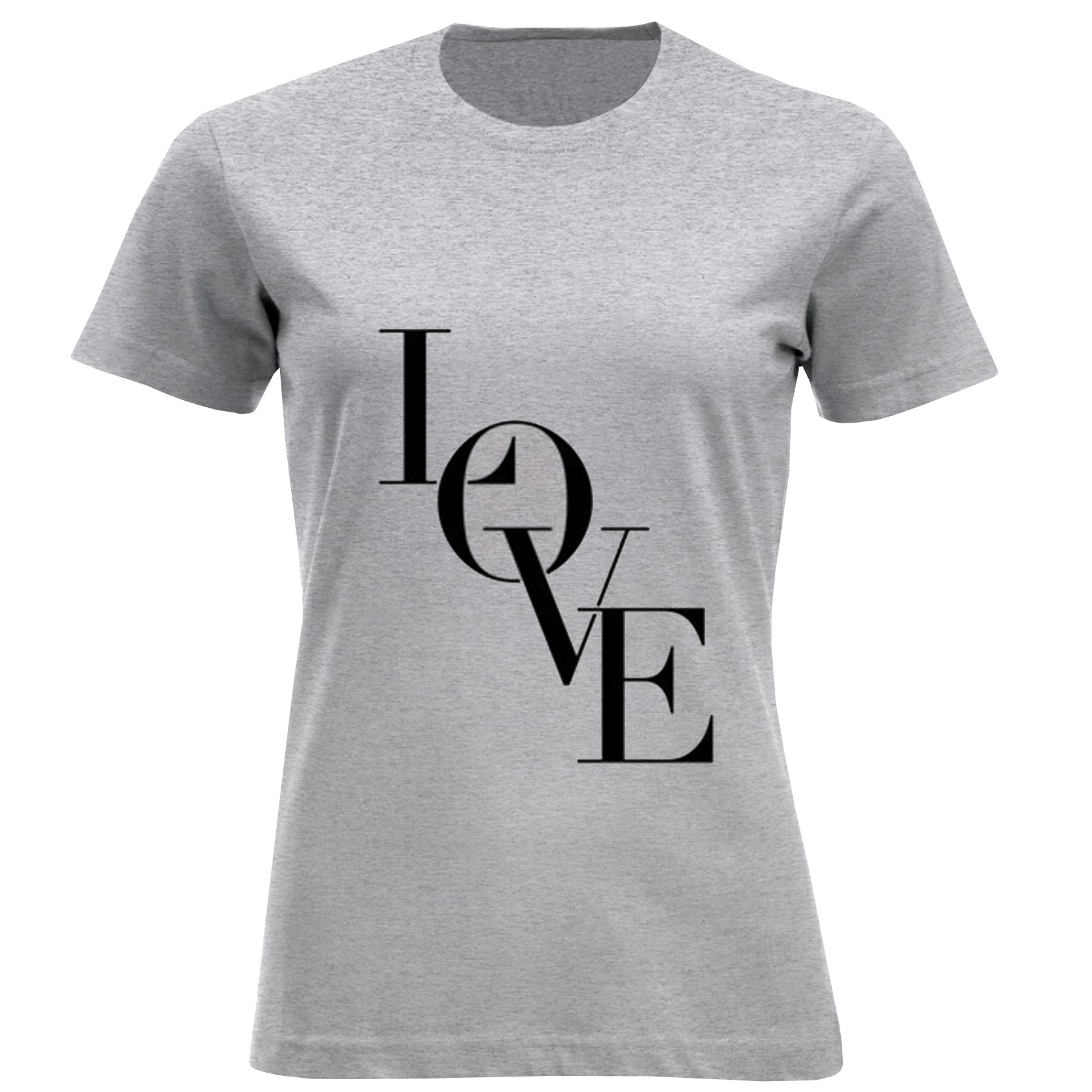 تی شرت آستین کوتاه زنانه مدل D895 LOVE