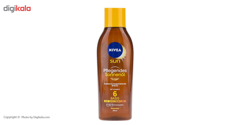 روغن برنزه کننده نیوآ مدل Sun با SPF6 حجم 200 میلی لیتر