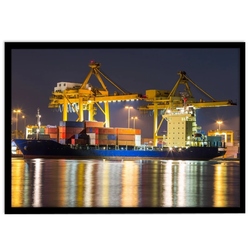 تابلو بکلیت طرح منظره ترانزیت و کشتیرانی مدل B-S15490