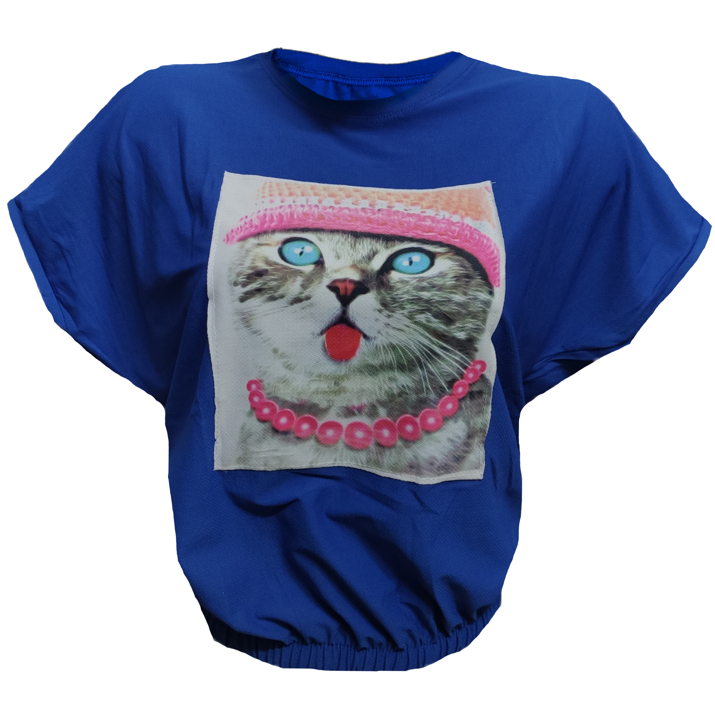 تی شرت آستین کوتاه زنانه مدل گربه