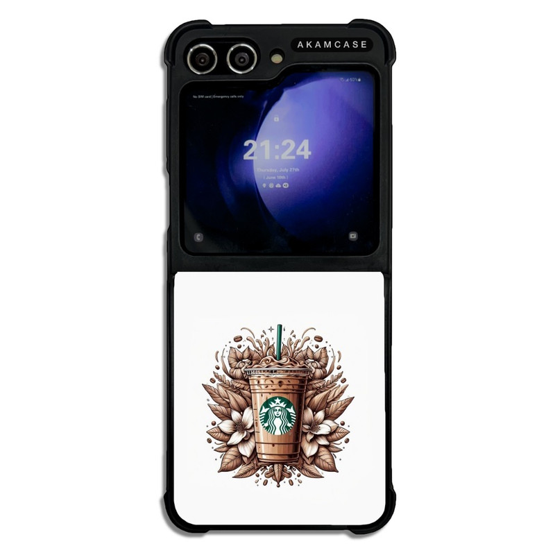 کاور آکام مدل AMC-WSGZFLIP5-STARBUCKS-39 مناسب برای گوشی موبایل سامسونگ Galaxy Z Flip 5  