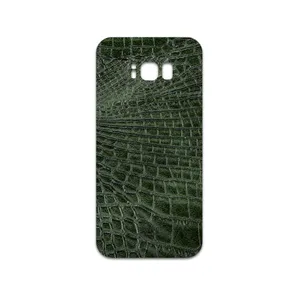 MAHOOT Green-Crocodile-Leather Cover Sticker for Samsung Galaxy S8 Plus