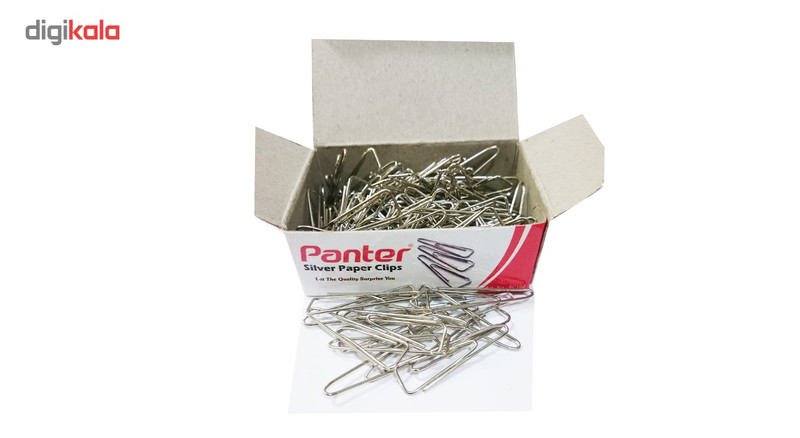 گیره کاغذ پنتر مدل سیلور بسته ی 10 عددی