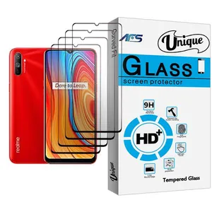 AFS Unique Glass MIX004 Screen Protector For Realme C3 Pack Of 4