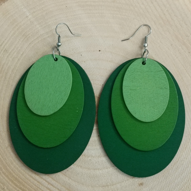 گوشواره زنانه مدل چوبی گوشواره زنانه مدل چوبی