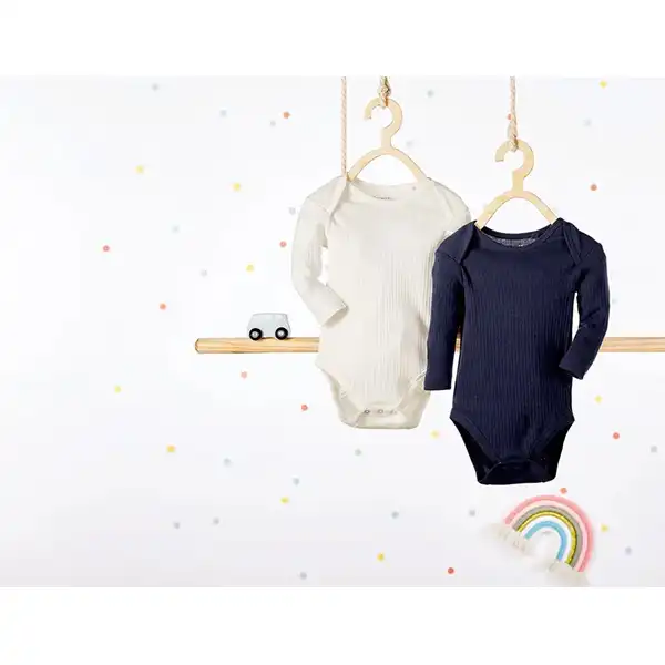 بادی آستین بلند نوزادی لوپیلو مدل IAN 362728_2101 مجموعه دو عددی