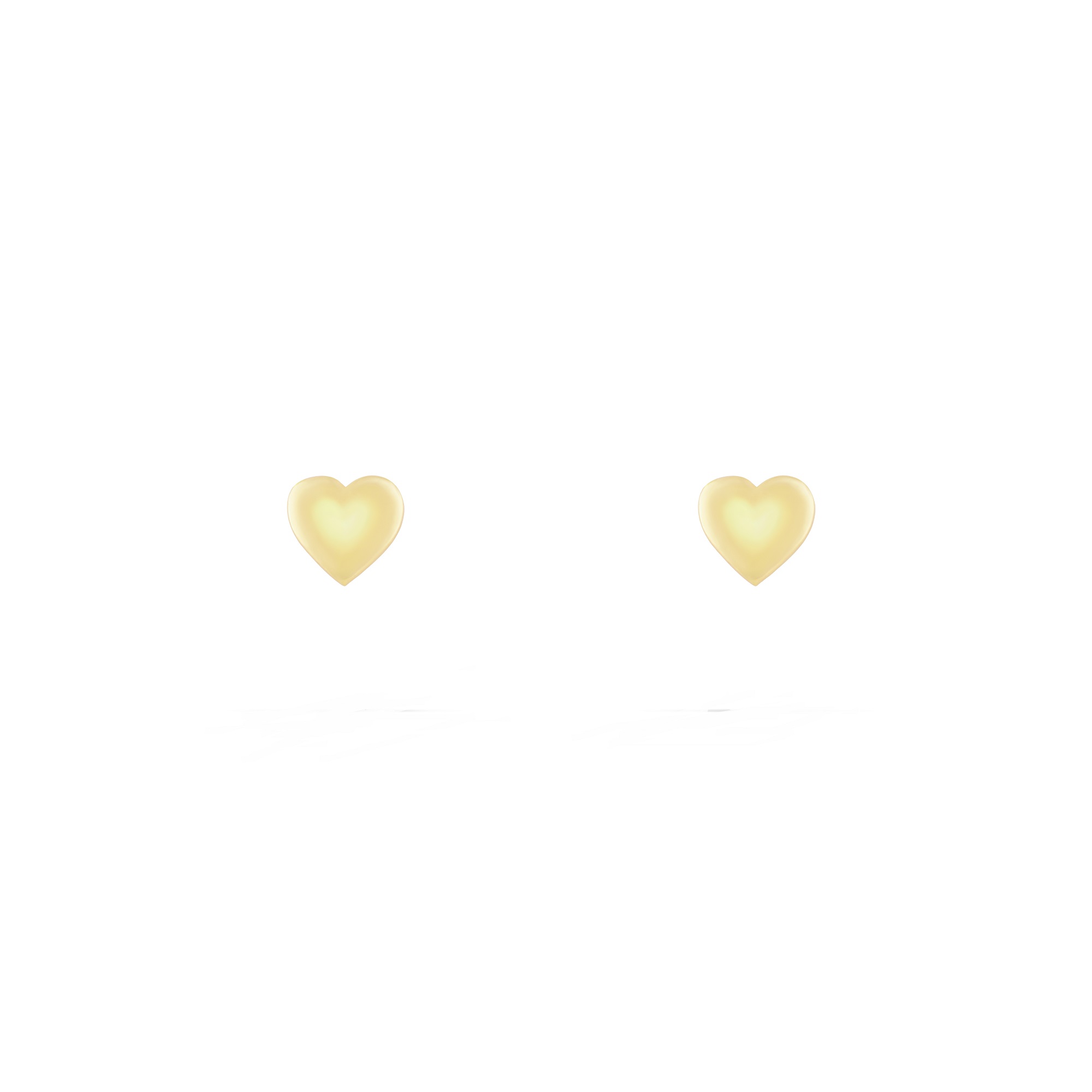 گوشواره طلا 18 عیار زنانه طلا و جواهر درریس مدل قلب دامبله