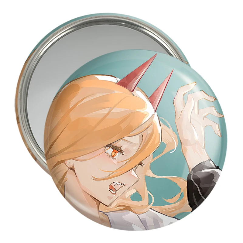 آینه جیبی خندالو مدل پاور انیمه مرد اره ای Chainsaw Man  کد 17968