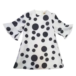 پیراهن دخترانه مدل خال خالی SB169