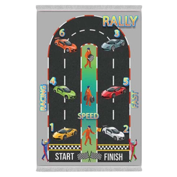 فرش پارچه‌ای دفه مدل فرشینه طرح فانتزی کد 8123