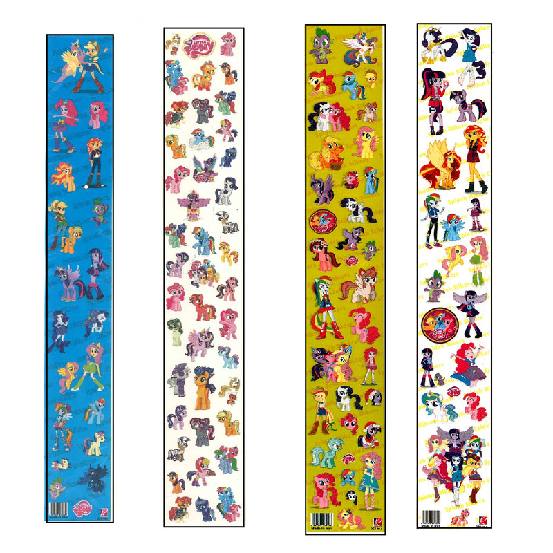 برچسب طرح پونی کد NGHE 002 بسته 4 عددی