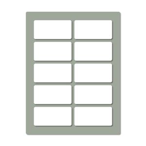 برچسب مدل مستطیل طرح بدون حاشیه مجموعه 10 عددی