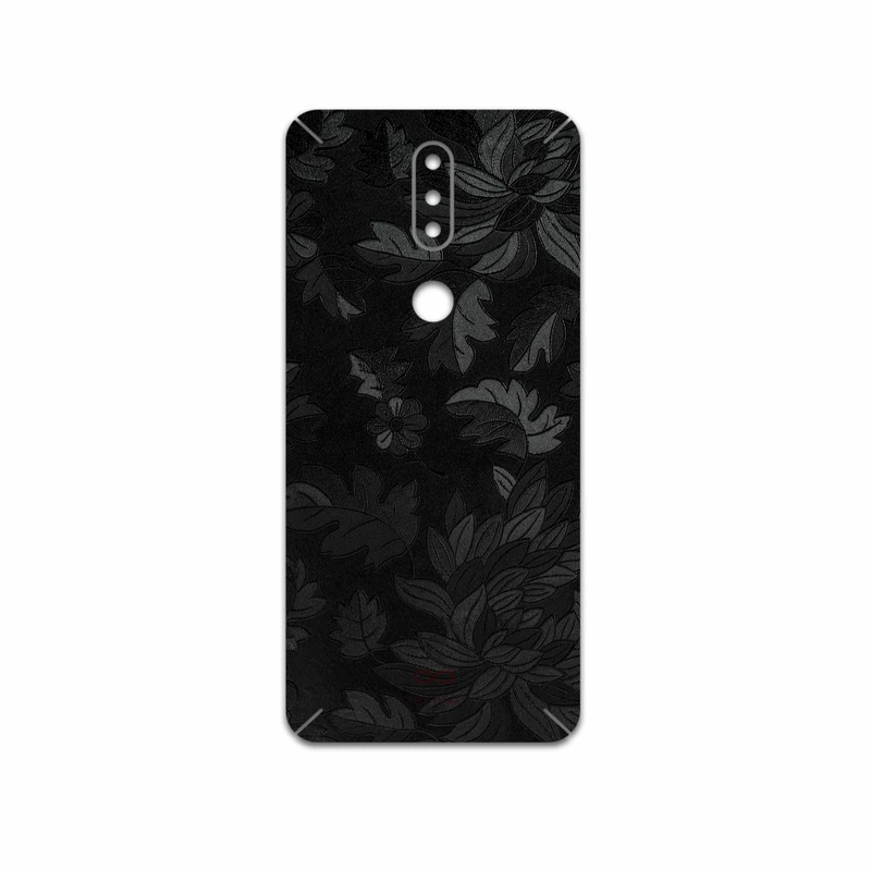 برچسب پوششی ماهوت مدل Black-Wildflower مناسب برای گوشی موبایل نوکیا 2.4