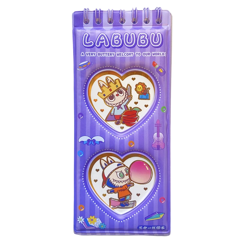 دفتر یادداشت 30 برگ مدل استیکردار طرح لابوبو کد ۰۳