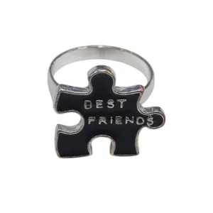 انگشتر دخترانه مدل قطعه پازل کد 01