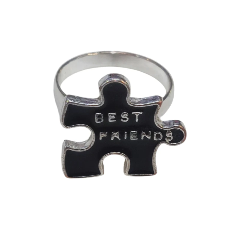 انگشتر دخترانه مدل قطعه پازل کد 01