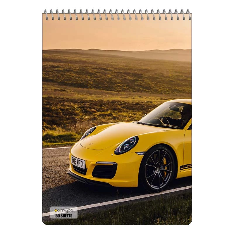 دفتر نقاشی 50 برگ سیمی کارنیکا طرح پورشه Porsche کد 51618