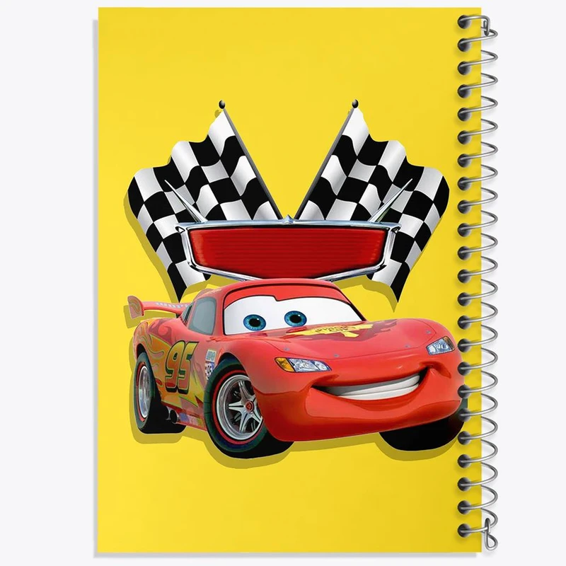 دفتر نقاشی 50 برگ خندالو مدل انیمیشن ماشین ها  کد 2261