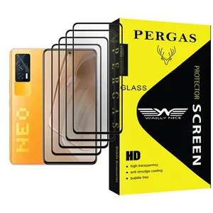 Waily Nice Pergas Glass MIX004 Screen Protector For  iQOO Neo5 Pack Of 4
