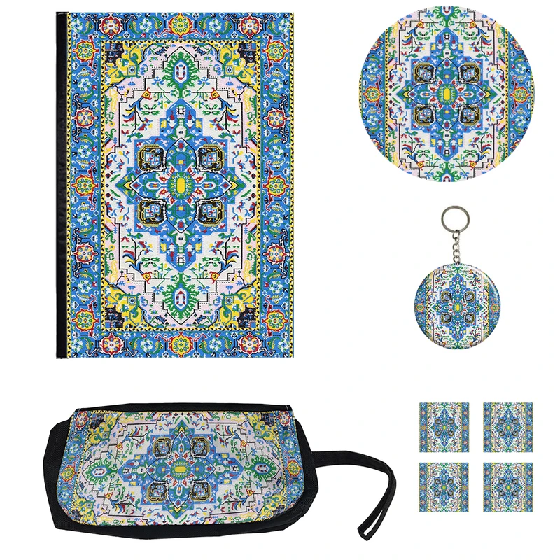 بسته لوازم تحریر مدل فرش کد 1 مجموعه 8 عددی