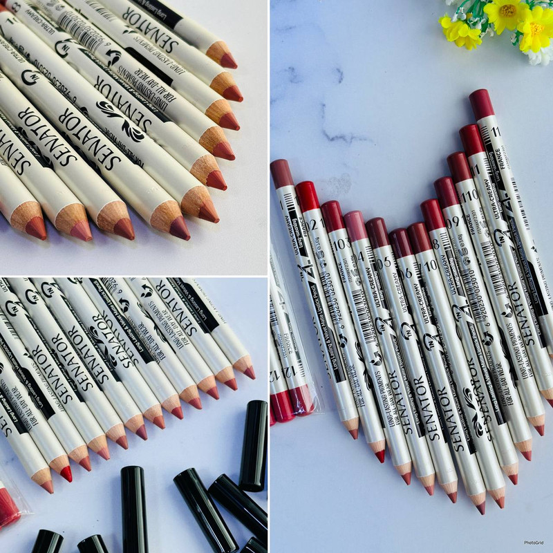 رژ لب مدادی سناتور مدل Ultra Creamy بسته 12 عددی