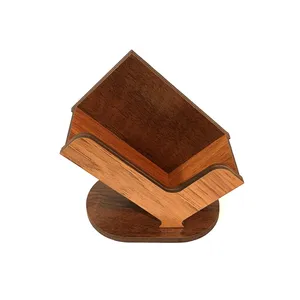 جای کارت چوب آرا طرح ماه مدل رومیزی کد J360