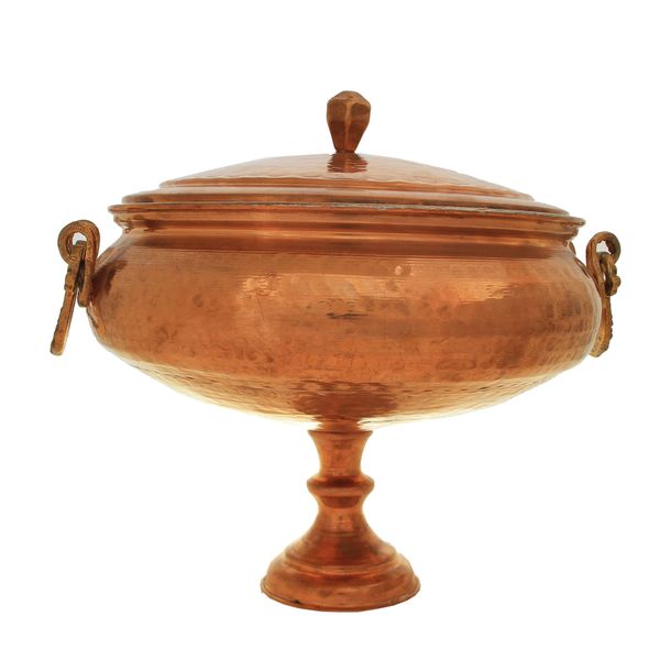 آجیل خوری مسی مدل ساده کد 4618