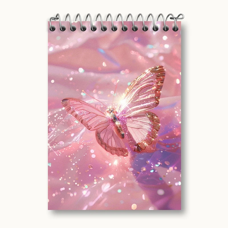 دفتر یادداشت 50 برگ خندالو طرح پروانه کیوت کد N2279