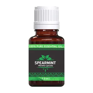 روغن ماساژ  و  رایحه درمانی یونیک آروما مدل عصاره خالص نعنا حجم 15 میلی لیتر