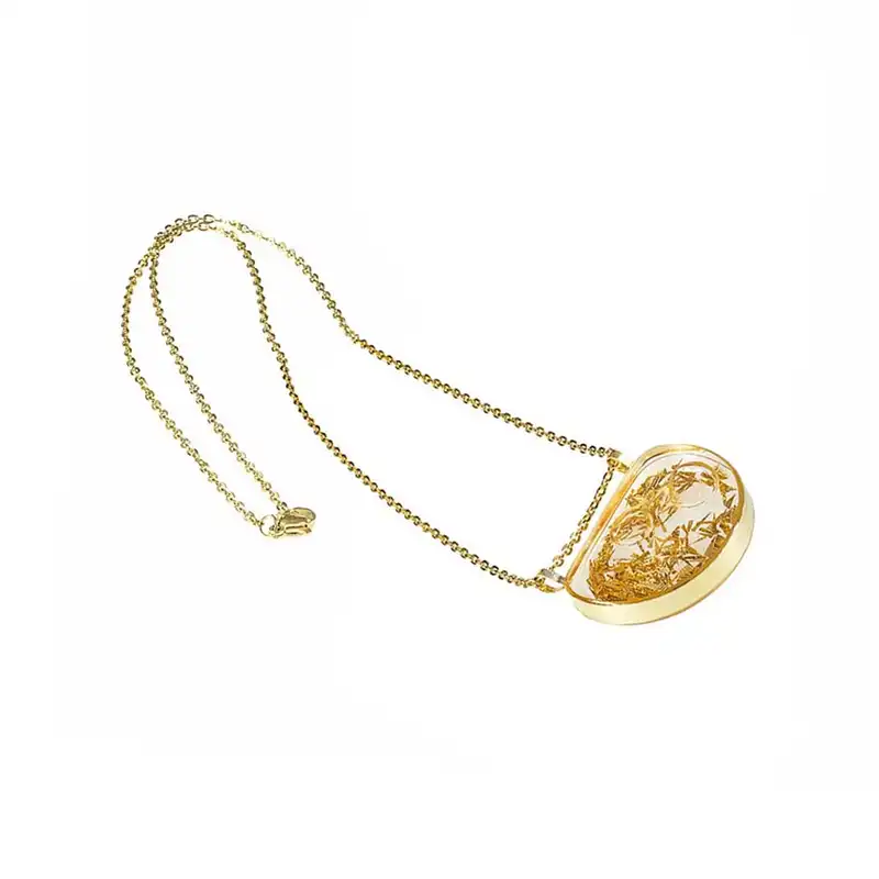 گردنبند زنانه آلتین هنر مدل لبخند شیشه ای