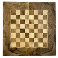 صفحه شطرنج چوبی مدل ریشه گردو طرح منبت