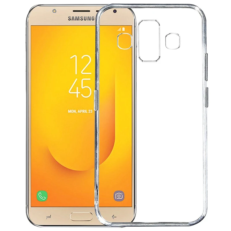 کاور ژله ای مدل Clear مناسب برای گوشی موبایل سامسونگ گلکسی J7 Duo
