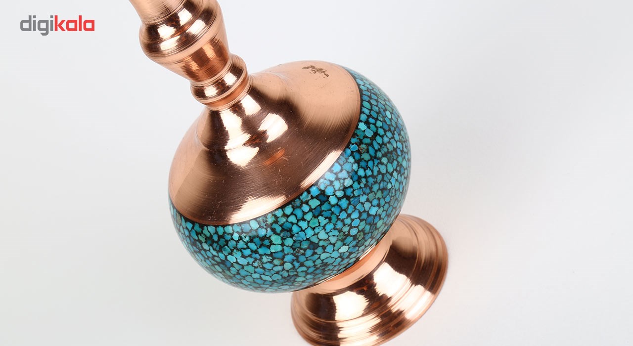 Copper Turquoise inlaying vase, Goharan Gallery , Croatian 14506Model