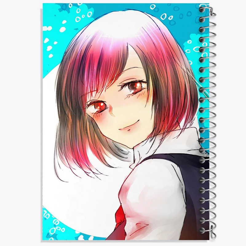 دفتر مشق 50 برگ خندالو مدل آکانه انیمه اوشی نو کو ستاره من Oshi No Ko کد 27472