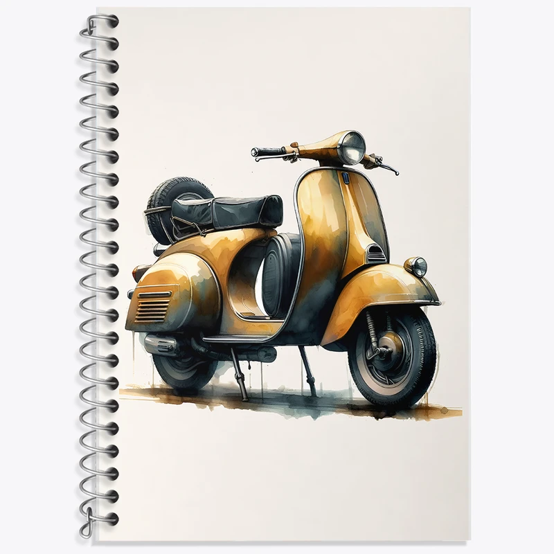 دفتر نت موسیقی 50 برگ خندالو طرح موتور سیکلت کد F6203