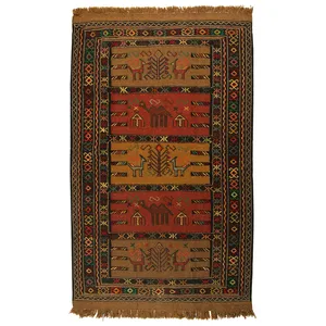 گلیم دستبافت دو متری کد 990796