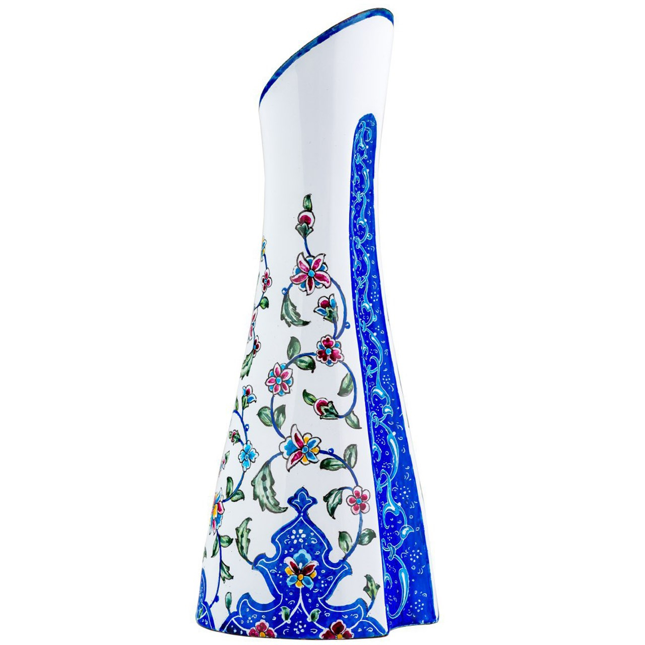 گلدان مسی میناکاری رزدیس مدل swan-21001 ارتفاع 21 سانتیمتر