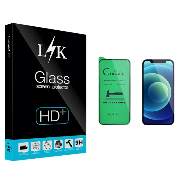 محافظ صفحه نمایش سرامیکی ال کی مدل +LITE مناسب برای گوشی موبایل اپل iPhone 12 Pro