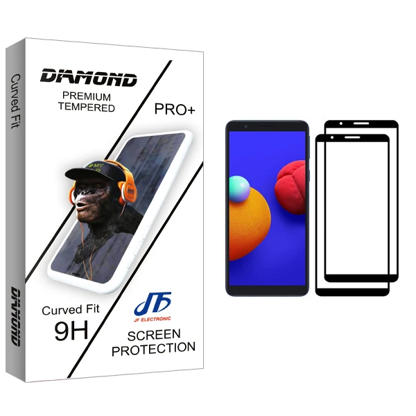 محافظ صفحه نمایش جی اف مدل Diamond glass مناسب برای گوشی موبایل سامسونگ Galaxy A01 Core بسته دو عددی