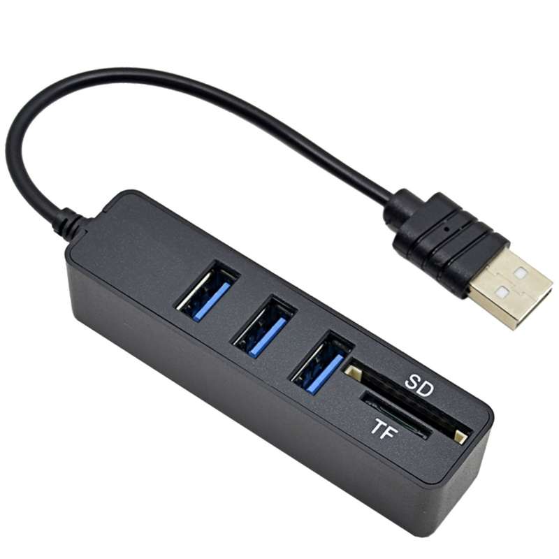 هاب و رم ریدر 5 پورت کمبو جنیون مدل 480Mbps هاب و رم ریدر 5 پورت کمبو جنیون مدل 480Mbps