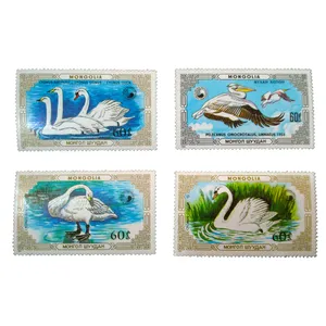 تمبر یادگاری مدل قو کد a-850 مجموعه 4 عددی