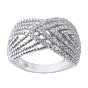  انگشتر نقره زنانه بازرگانی میلادی کد AWR-291