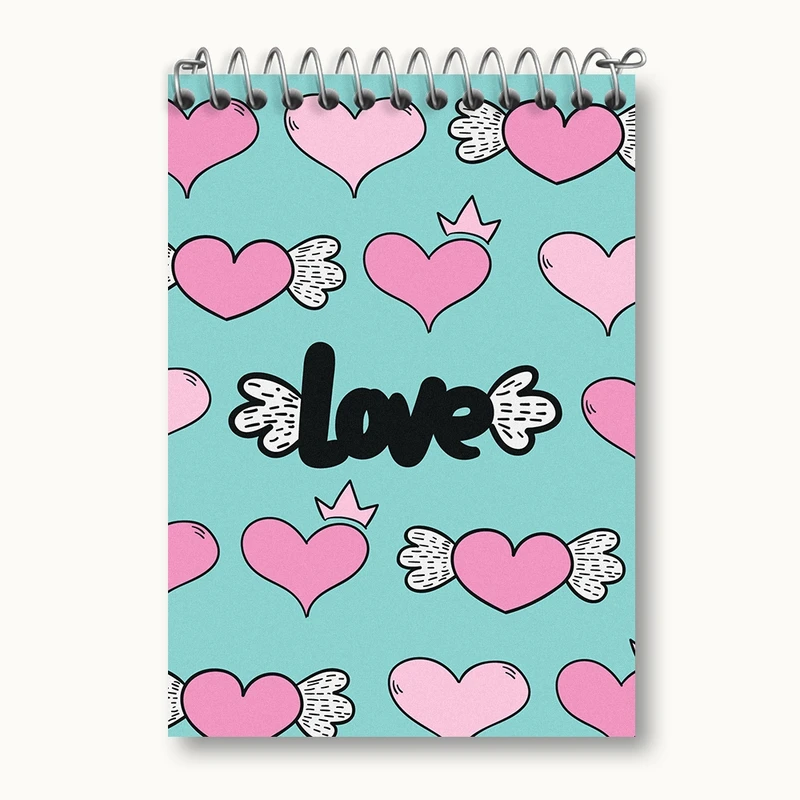 دفتر یادداشت 50 برگ خندالو مدل Love کد N329