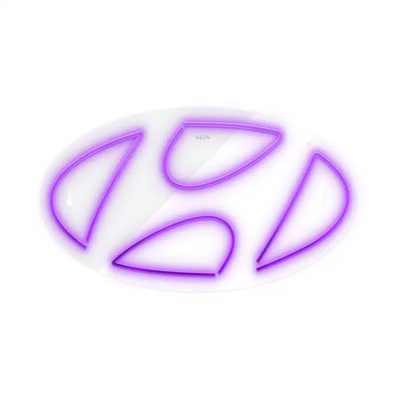 چراغ دیواری نئون دیزاین طرح Hyundai_PR