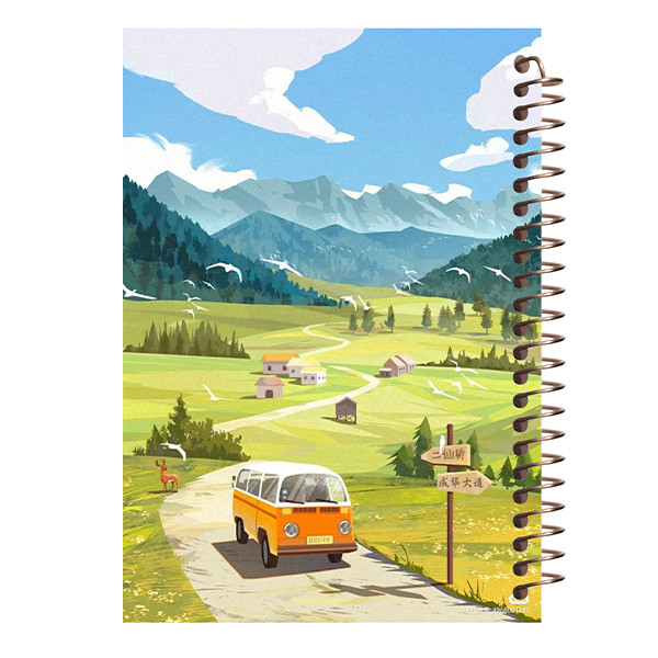 دفتر شطرنجی مشایخ طرح یک روز زیبا در طبیعت کد CH23