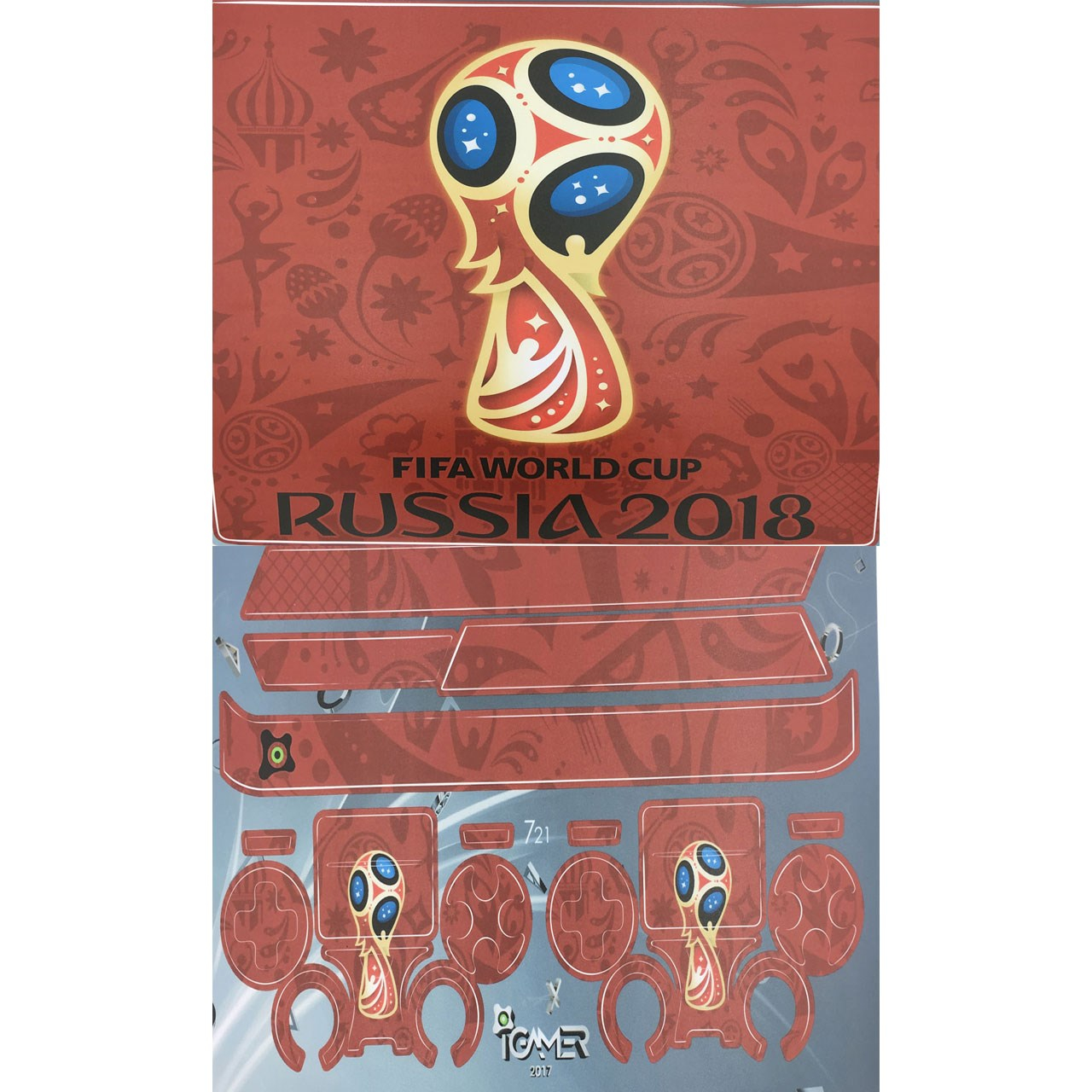 برچسب پلی استیشن 4 اسلیم آی گیمر مدل Fifa World Cup 2018