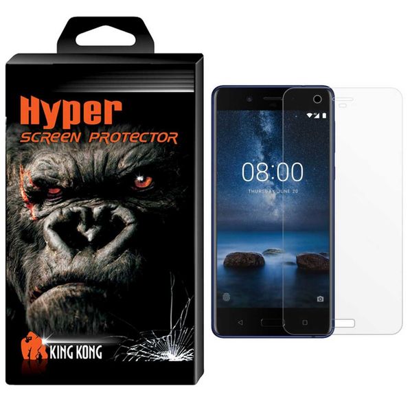 محافظ صفحه نمایش شیشه ای کینگ کونگ مدل Hyper Protector مناسب برای گوشی نوکیا 8 محافظ صفحه نمایش شیشه ای کینگ کونگ مدل Hyper Protector مناسب برای گوشی نوکیا 8